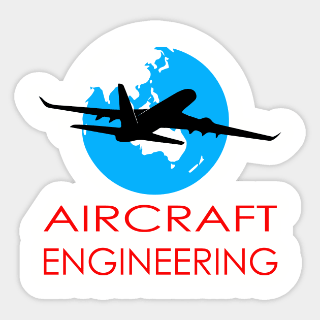 aircraft engineering aerospace mechanics maintenance Sticker by PrisDesign99